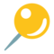 Round Pushpin emoji on Google